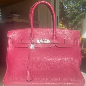 **SOLD**Hermes Togo Birkin 35 Rubis PHW